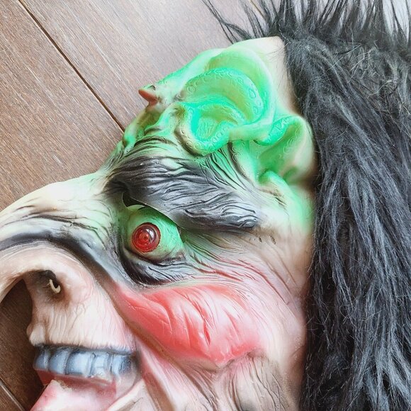 Vintage Medusa Snake Eyes Witch Warlock Halloween Mask (Rare) Missing Battery - Picture 15 of 16